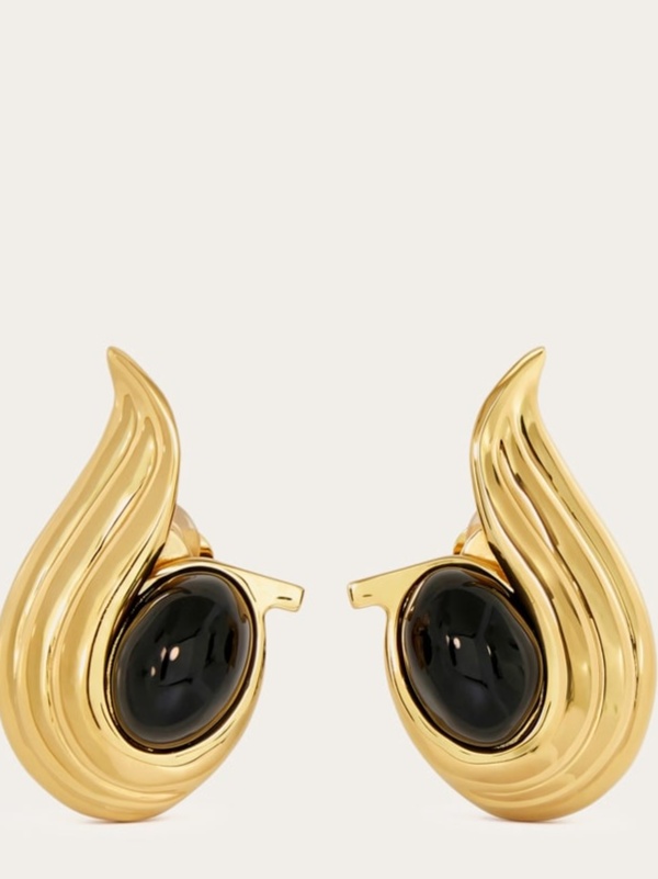 Earrings with gems