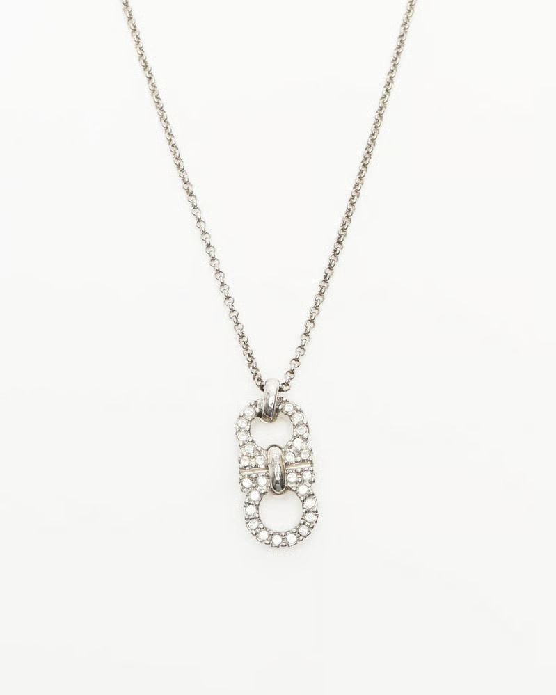 Ferragamo Gancini Rhinestone Necklace