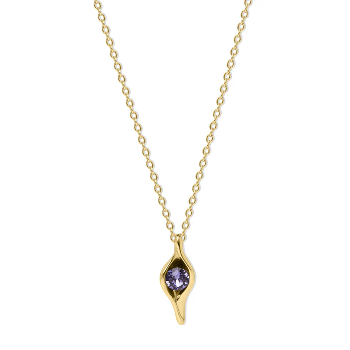 Custom Birthstone Pea in a Pod Necklace