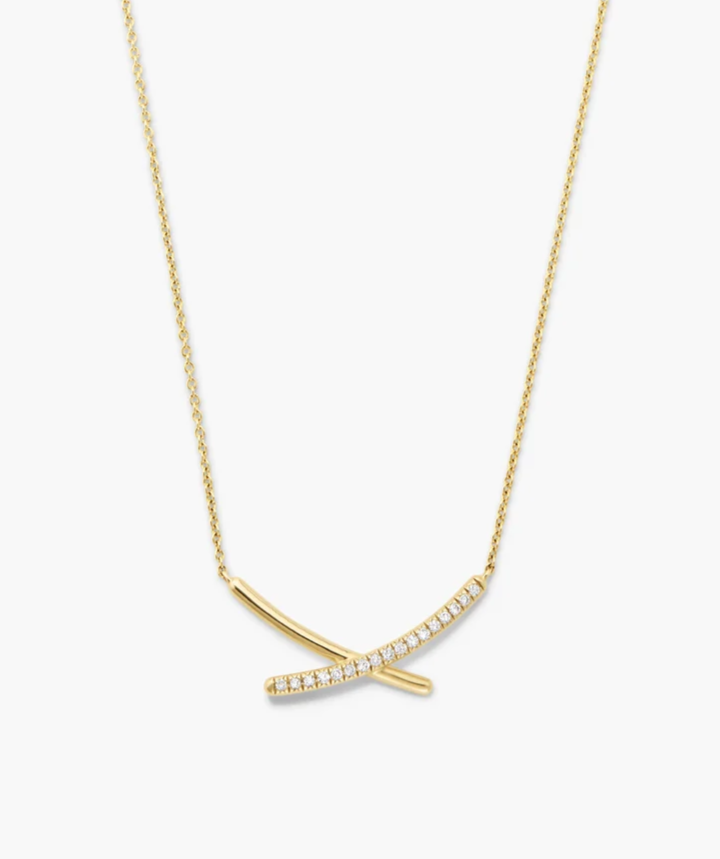 Interconnected X Pavé Lab Grown Diamond Necklace