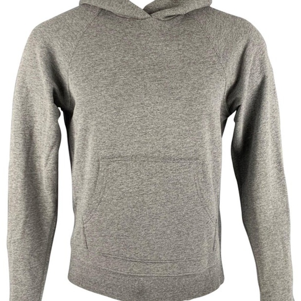 JOHN ELLIOTT Size S Grey Heather Cotton Polyester Hoodie Sweatshirt