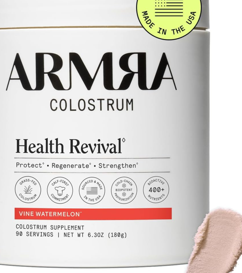 ARMRA Colostrum Powder, Vine Watermelon, 90 Serving Jar