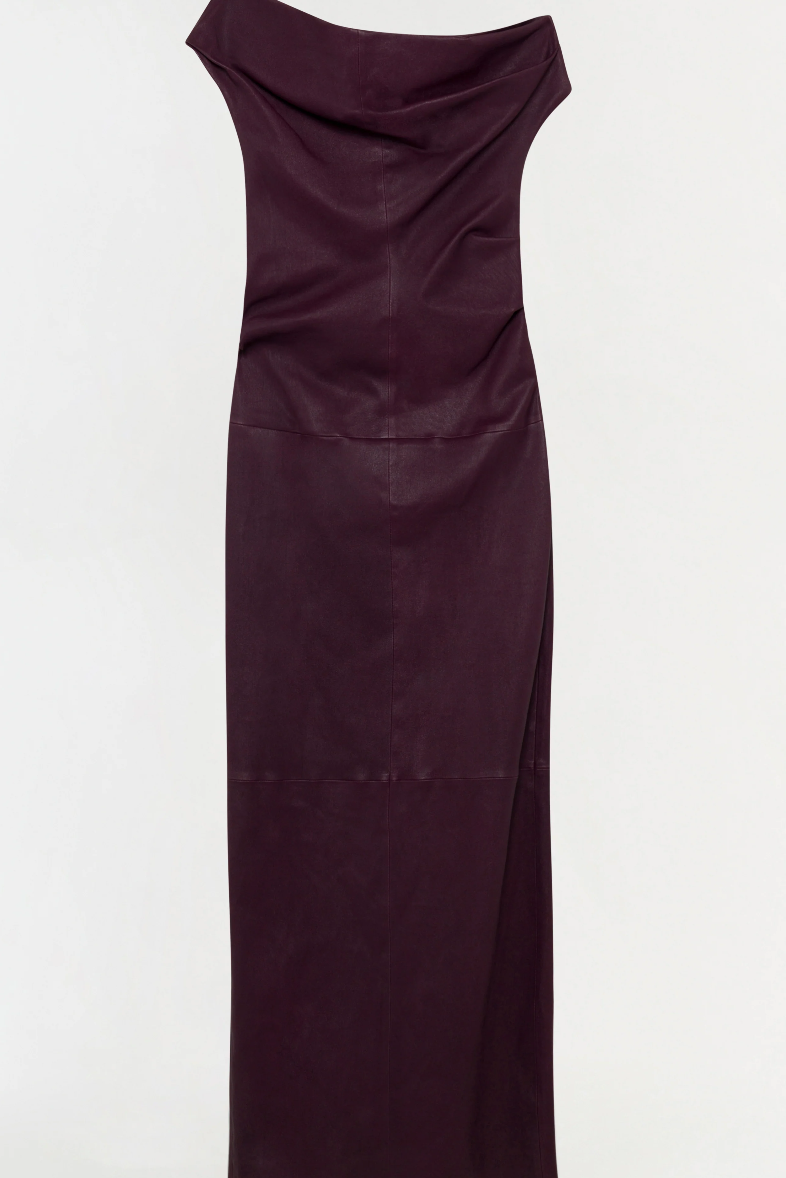 Vessia Leather Midi Dress