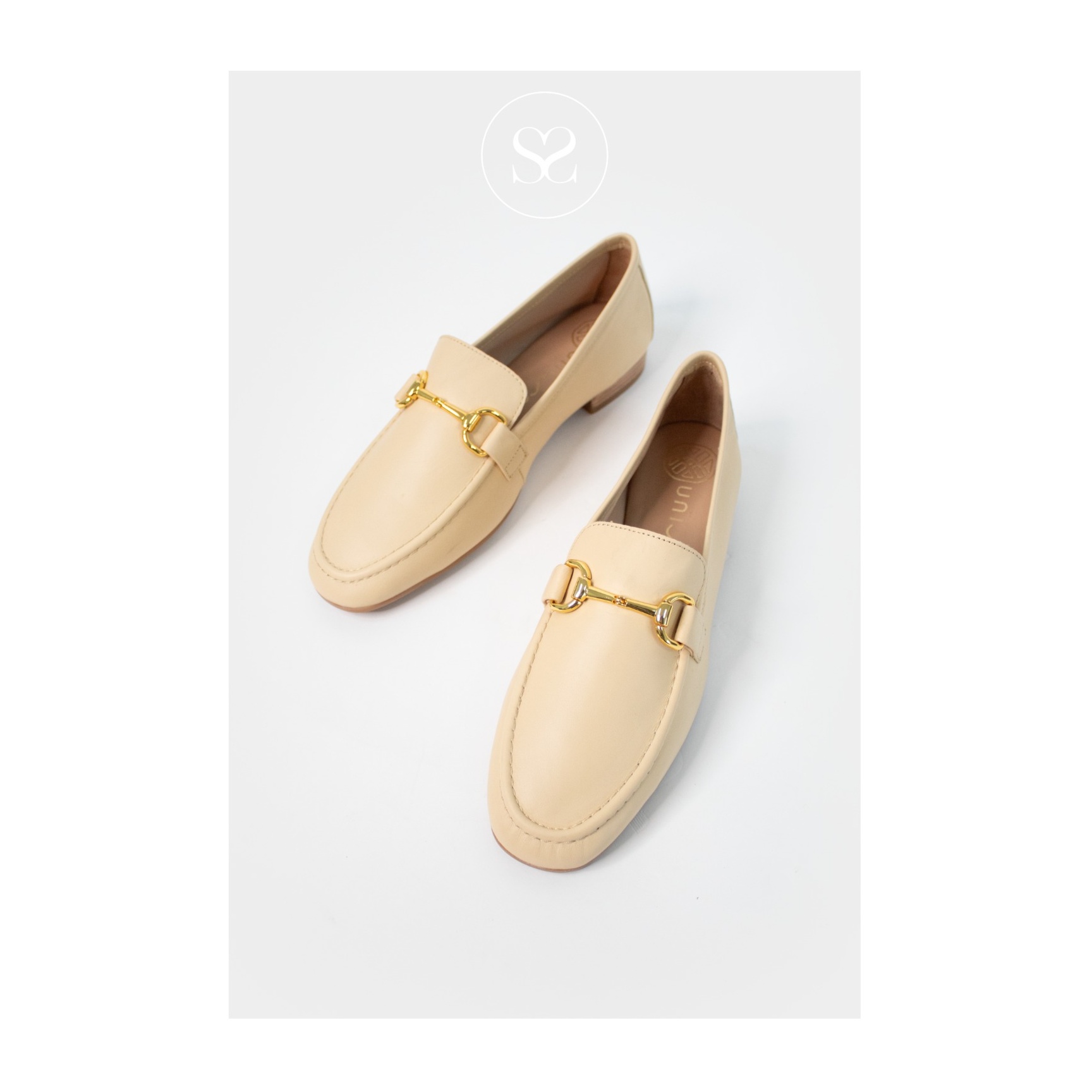 Cream butter yellow penny loafers