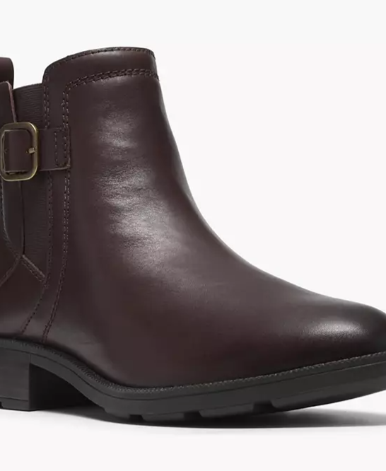 Women's Adalynn West Buckle Round Toe Booties