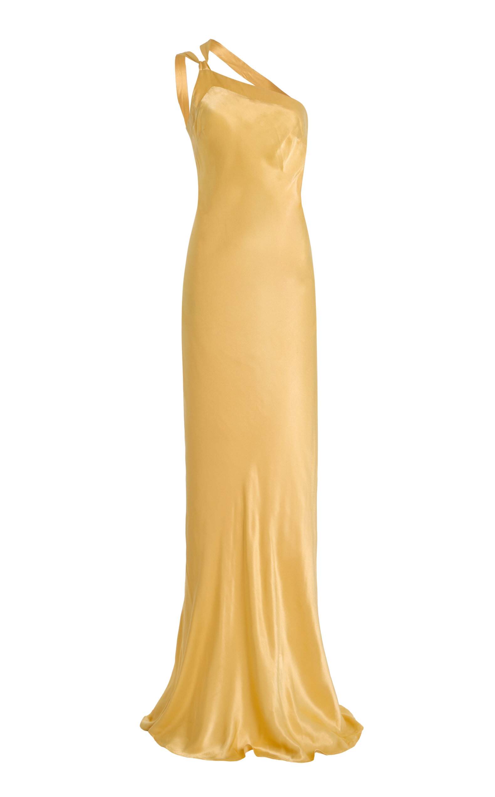 Monique Open-Back Satin Gown