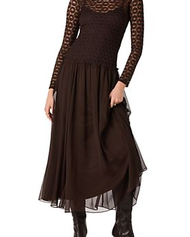 Camila Mixed Media Maxi Dress