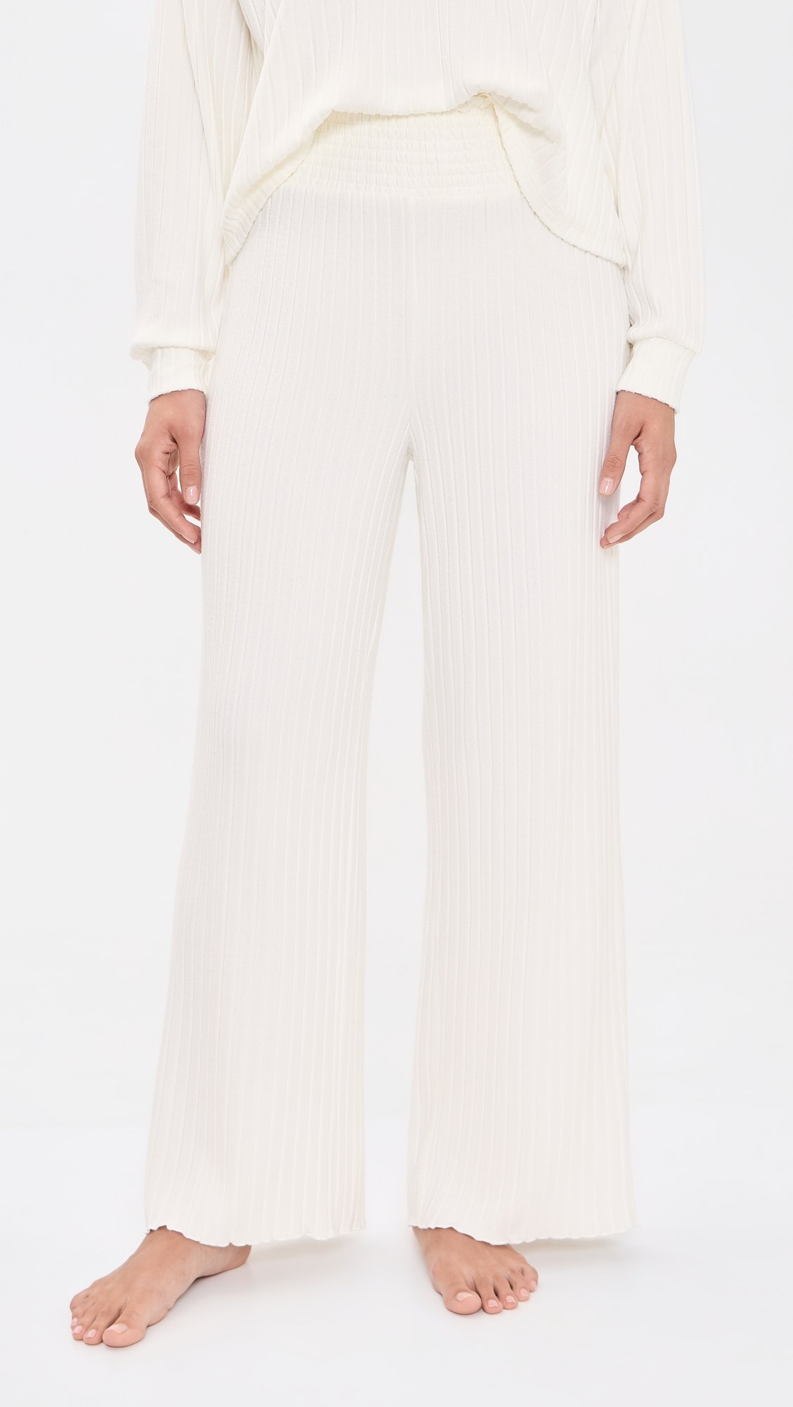 Dawn Smocked Rib Pants