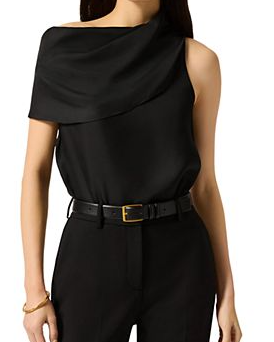 Silk Funnel Neck Top