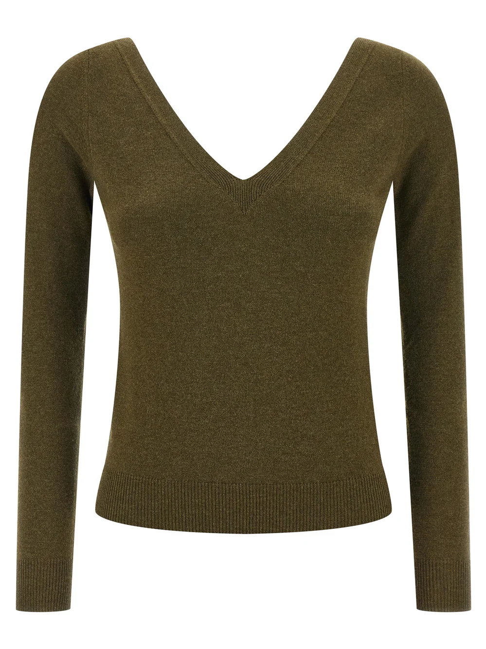 Saint Laurent Bicolor Cashmere Cardigan