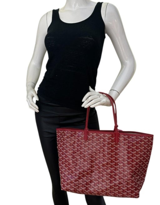 Goyard Red Canvas Goyardine St. Louis PM Tote Bag