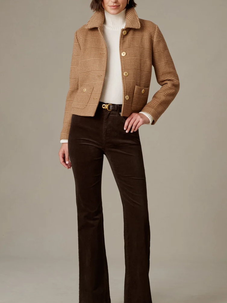 Domino Velveteen Jeans - Dark Chocolate