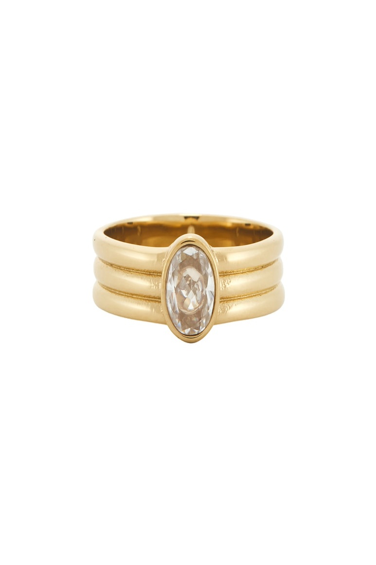 Vivi Ring in Gold & White