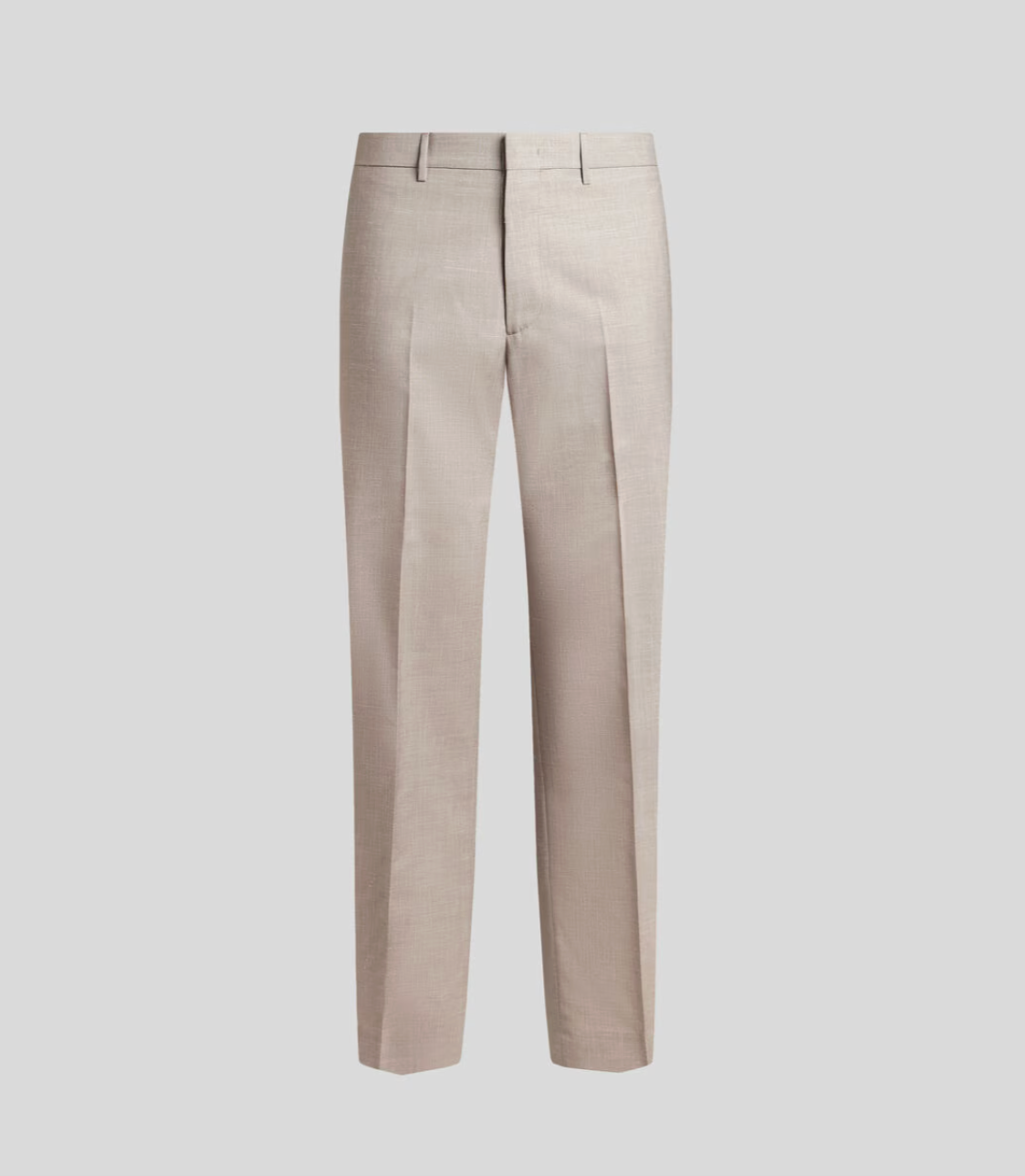 SLUB WOOL-BLEND TROUSERS
