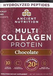 Multi Collagen Protein, Hydrolyzed Peptides, Chocolate, 40 Servings
