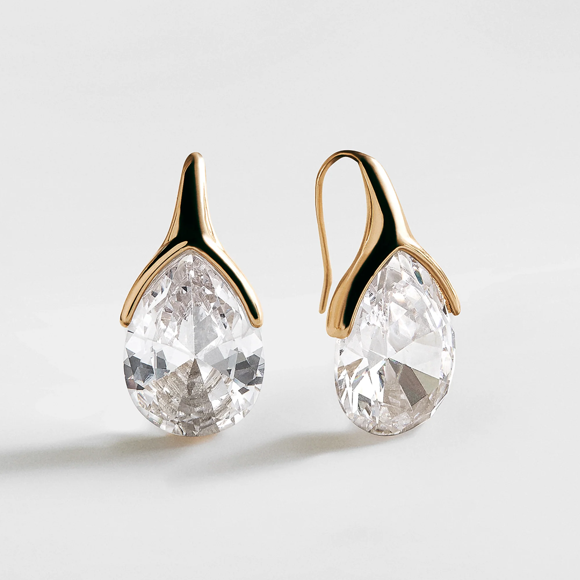Fernanda Crystal Drop Earrings - Large