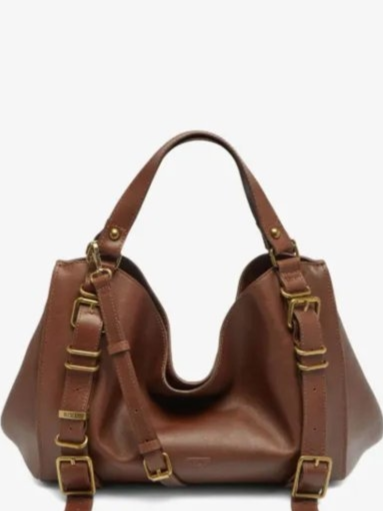 D-One-Medium top-handle bag in treated-leather