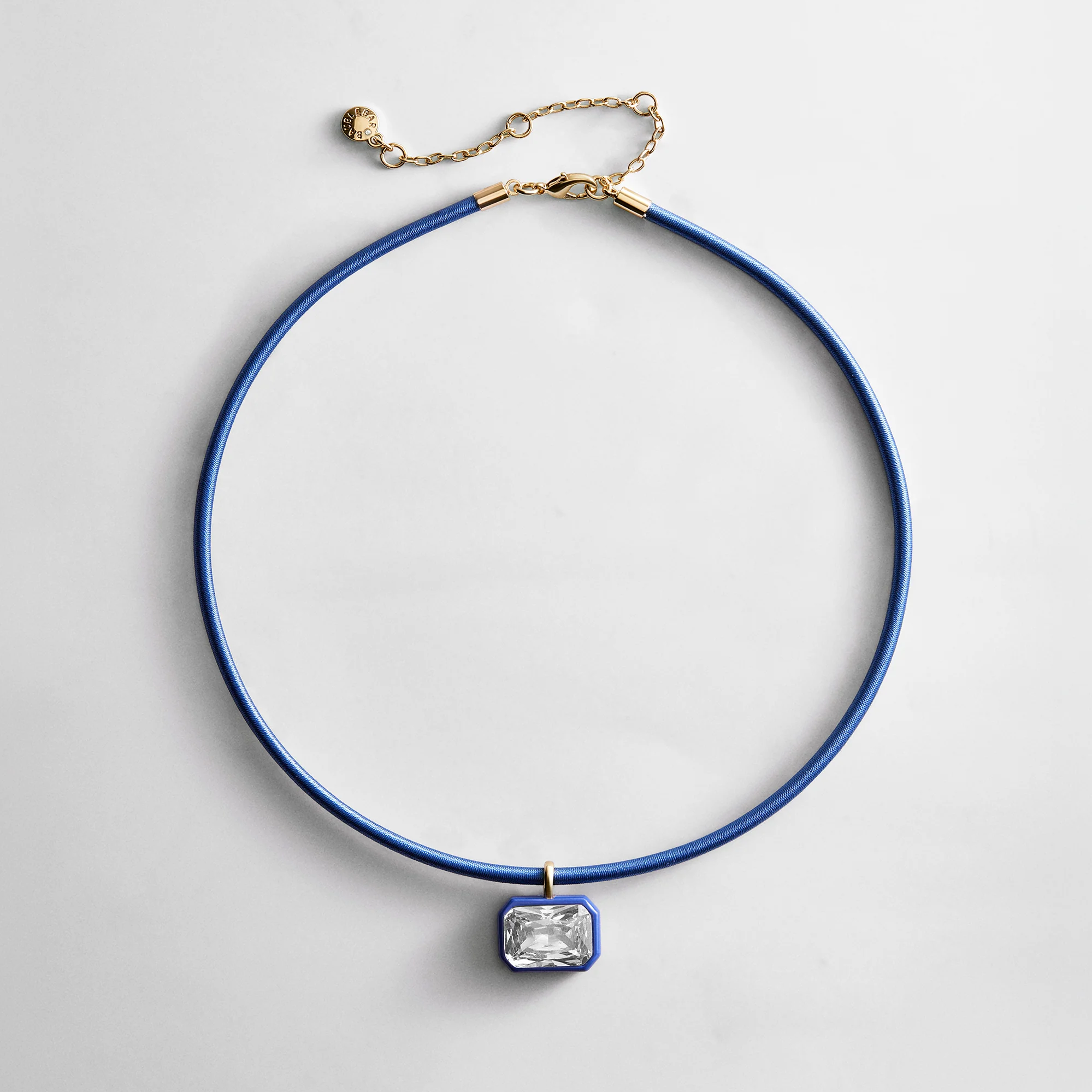 Lindsey Crystal Collar Necklace - Lapis