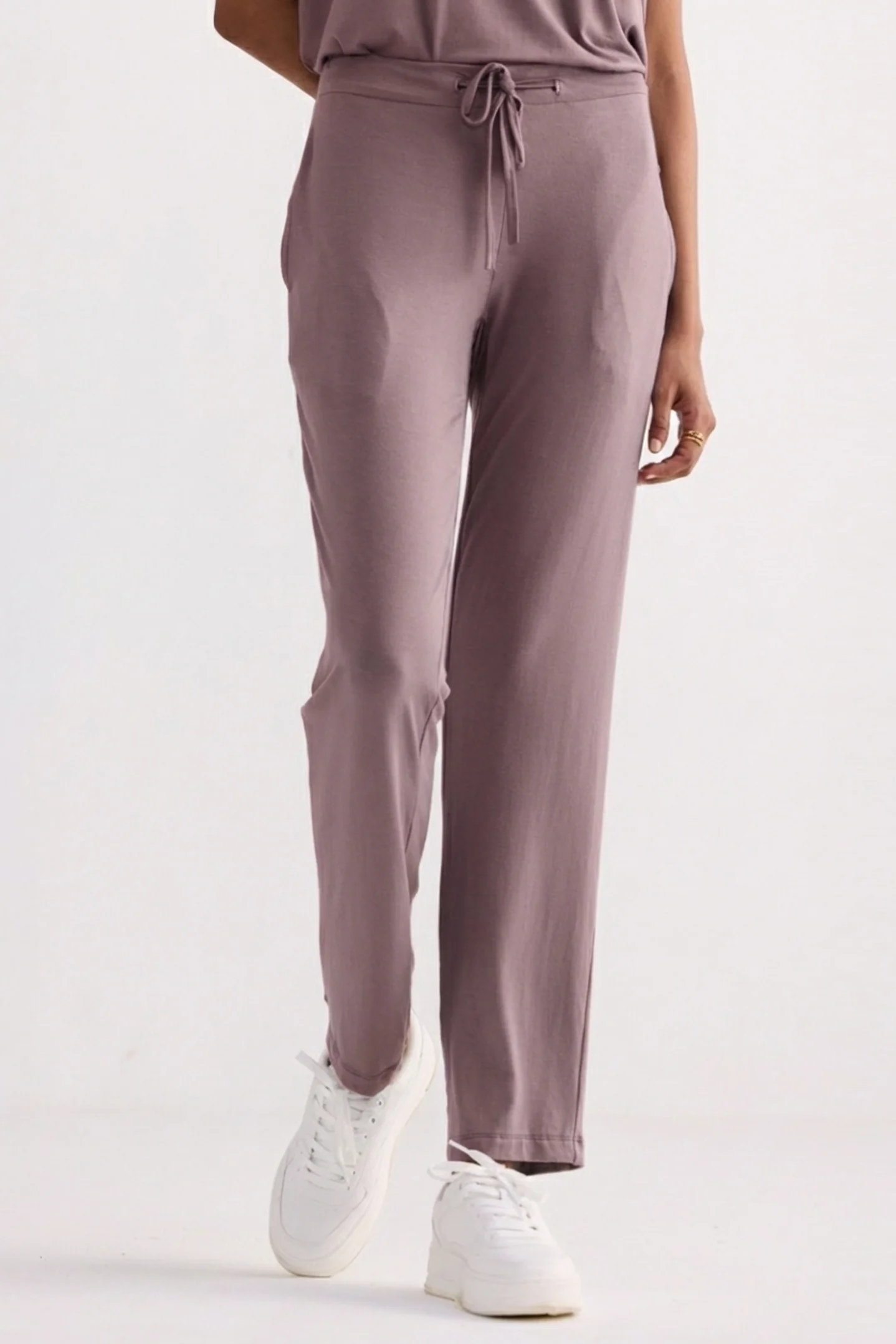 Wide Leg Pant in Dusty Rose