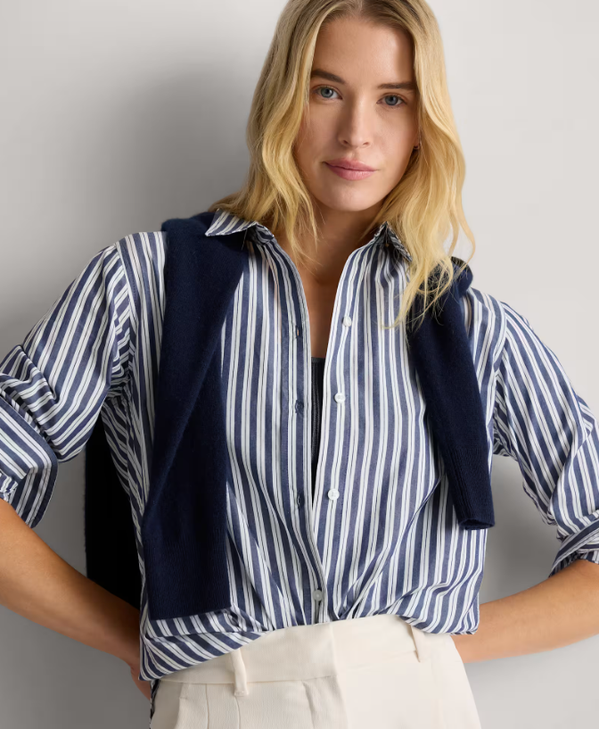 100% Organic Cotton Poplin Long Sleeve Shirt