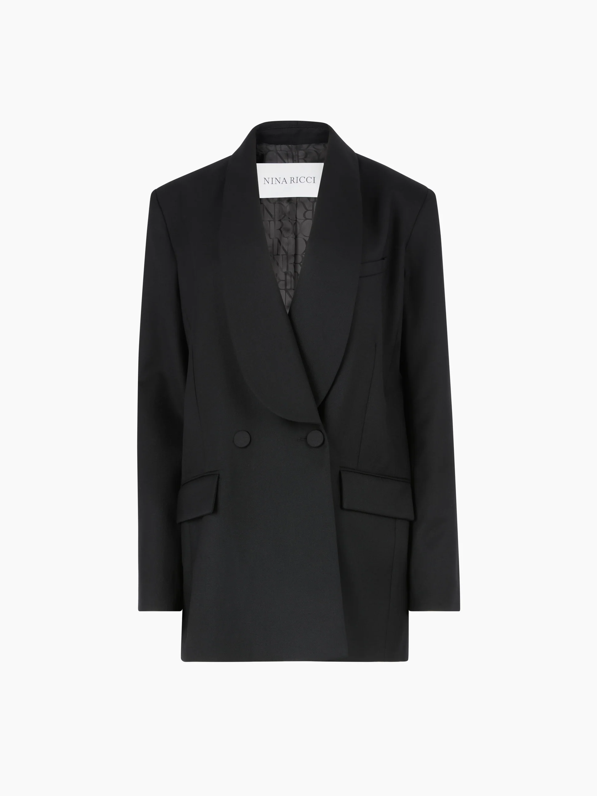 Double-Breasted Wool Gabardine Blazer