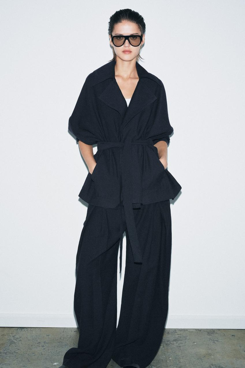 SHORT FLOWY TRENCH COAT ZW COLLECTION