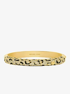 Pavé Leopard Bangle