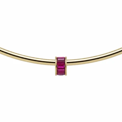 Cz Baguette Cuff Charm