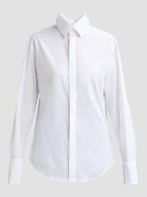 Open Fly Away Cotton Shirt