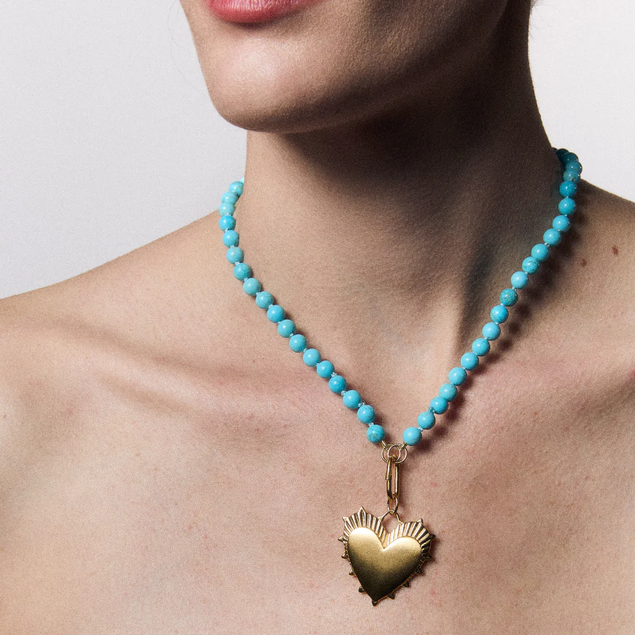 Turquoise Knotted Gemstone Strand