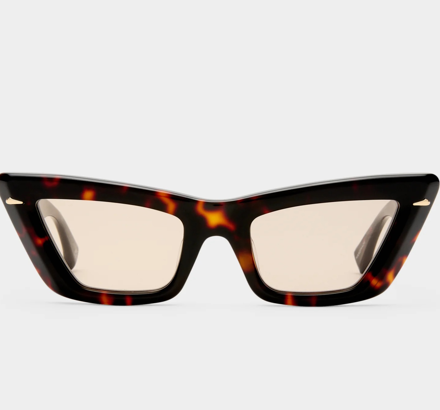 Tortoiseshell Oval Cat-Eye Sunglasses