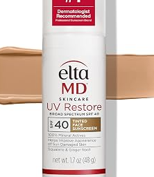 UV Restore 100% Mineral Face Sunscreen for Mature Skin, SPF 40