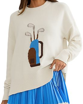 Callie Cotton Blend Golf Sweater