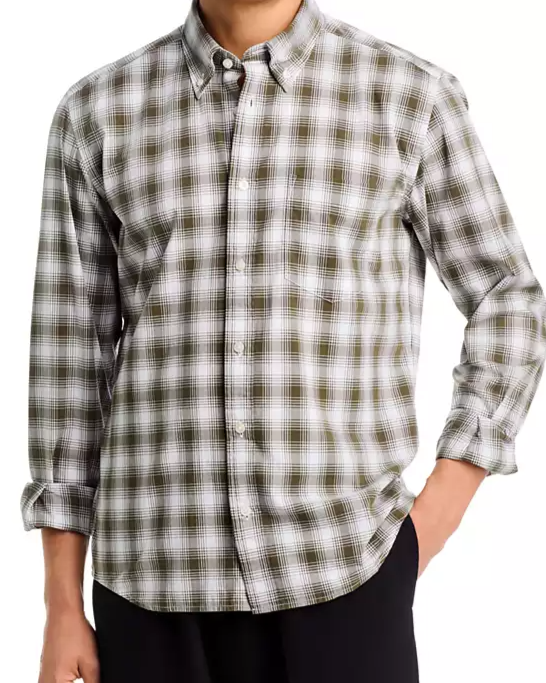 Liam Cotton Check Button Collar Shirt