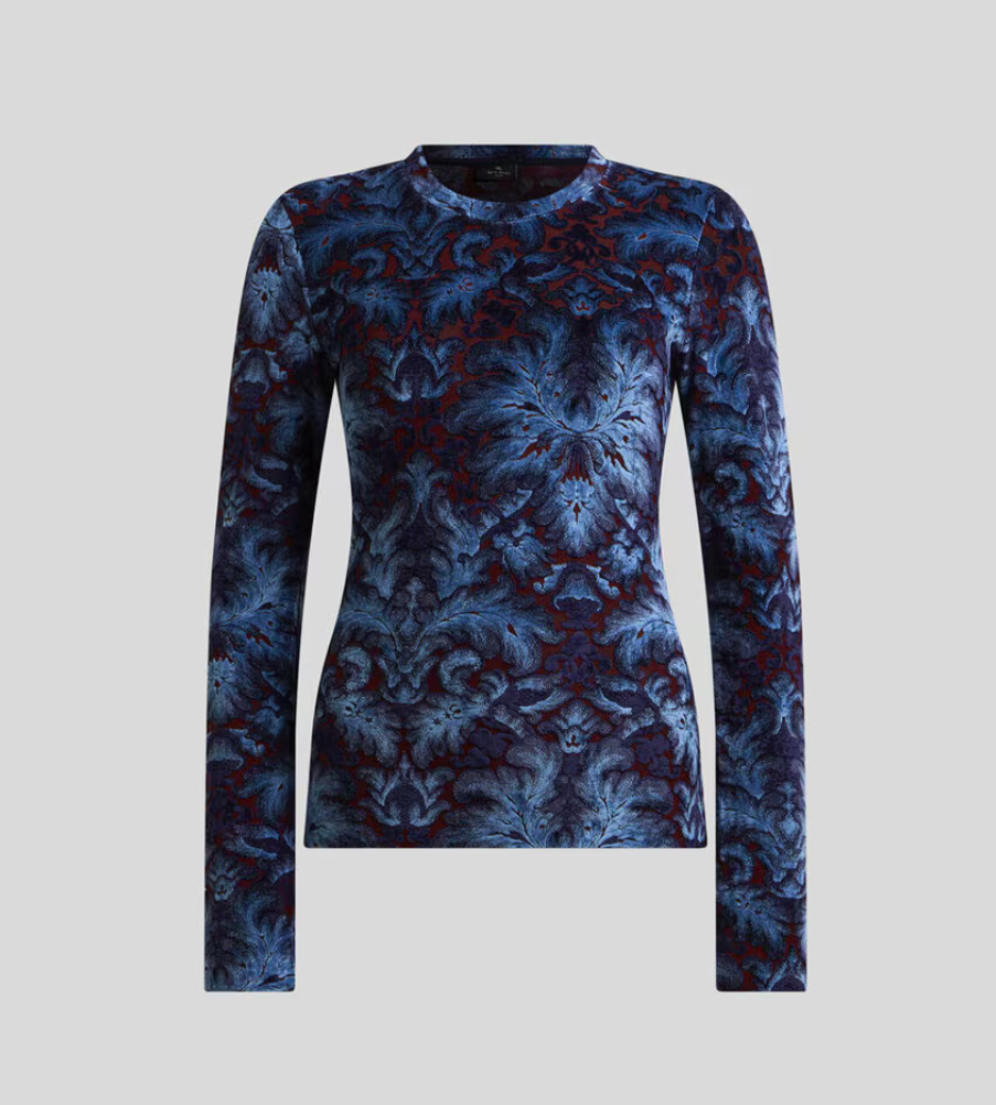 CHENILLE JACQUARD TOP