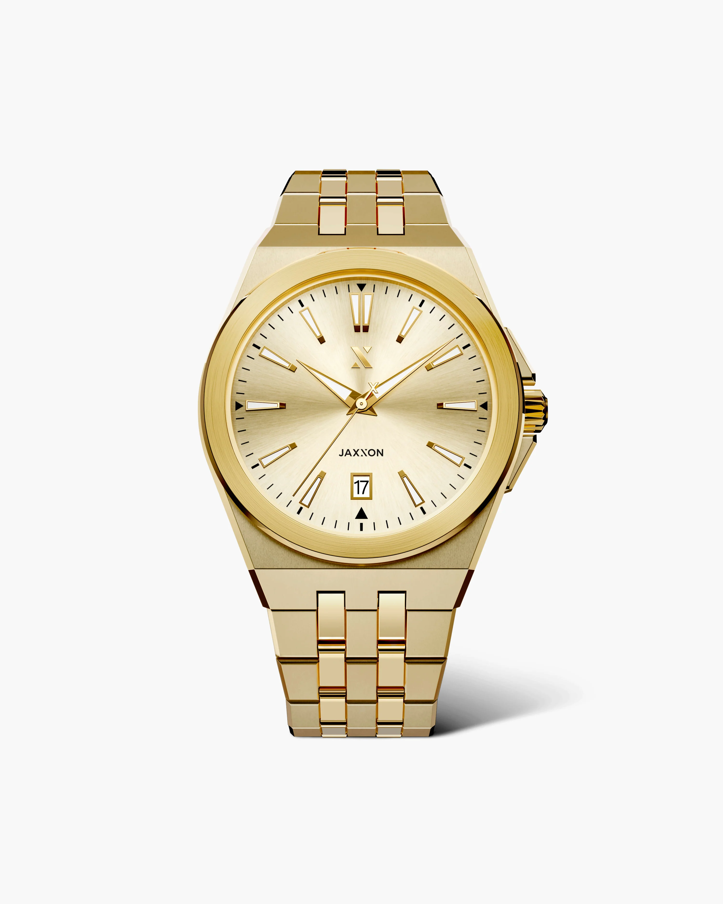 Jaxxon JX3 Watch 40mm gold case, sapphire-coated crystal