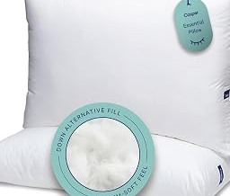 Sleep Essential Pillow 2-Pack - Standard Down-Alternative Bed Pillow