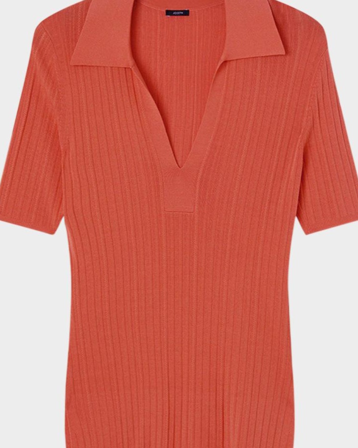 Ribbed Slim-Fit Polo