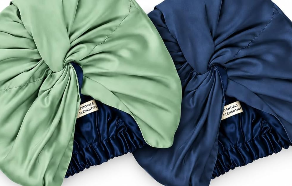 Essentials by Clementine Organic Silk Bonnets for Sleeping Women