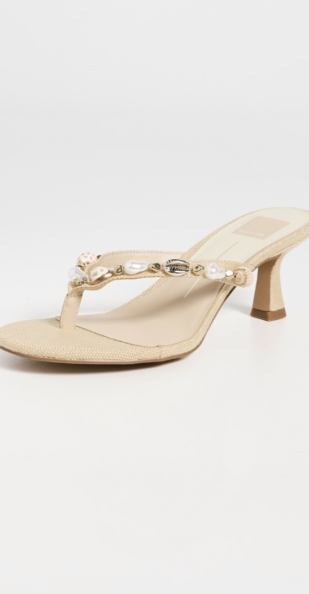 Daksie Heeled Thong Sandals