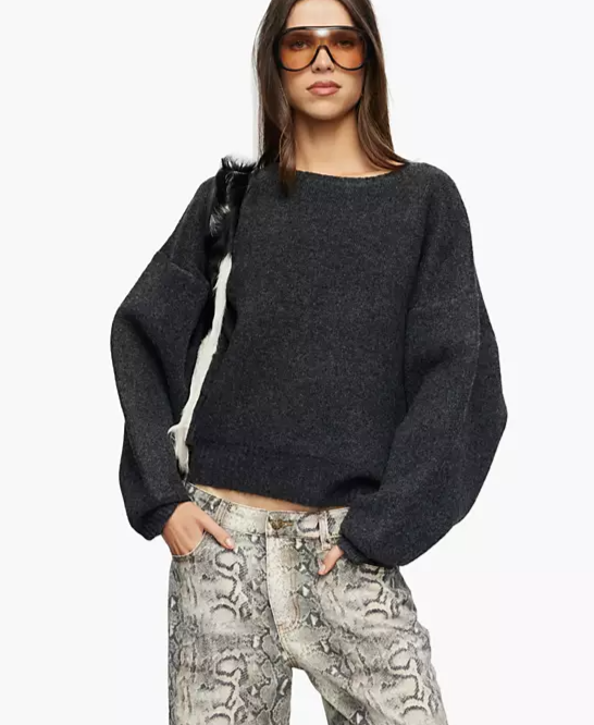 Women's Dolce Knit Crew Neck Oversized Sweater