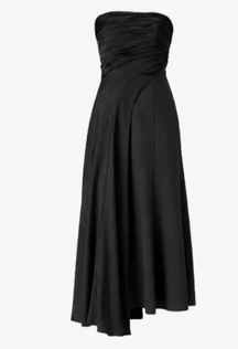 Clarisse Ruched Asymmetric Dress