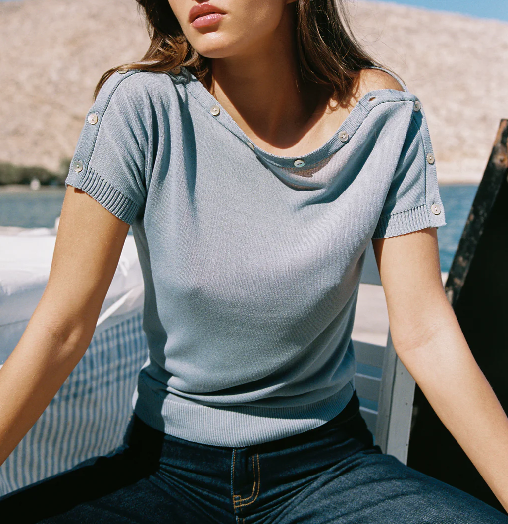 June Top | Blue