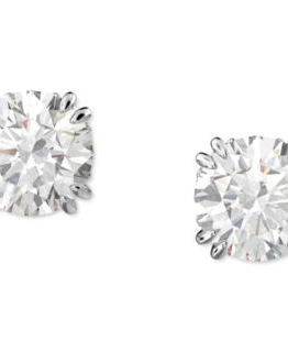 Silver-Tone Constella Crystal Stud Earrings