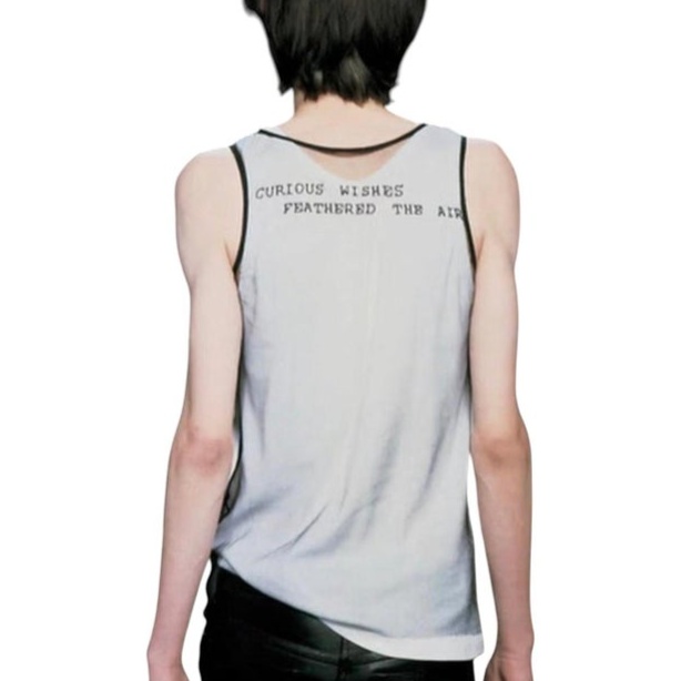 Ann Demeulemeester Spring 2000 Curious Wishes Feathered The Air Top