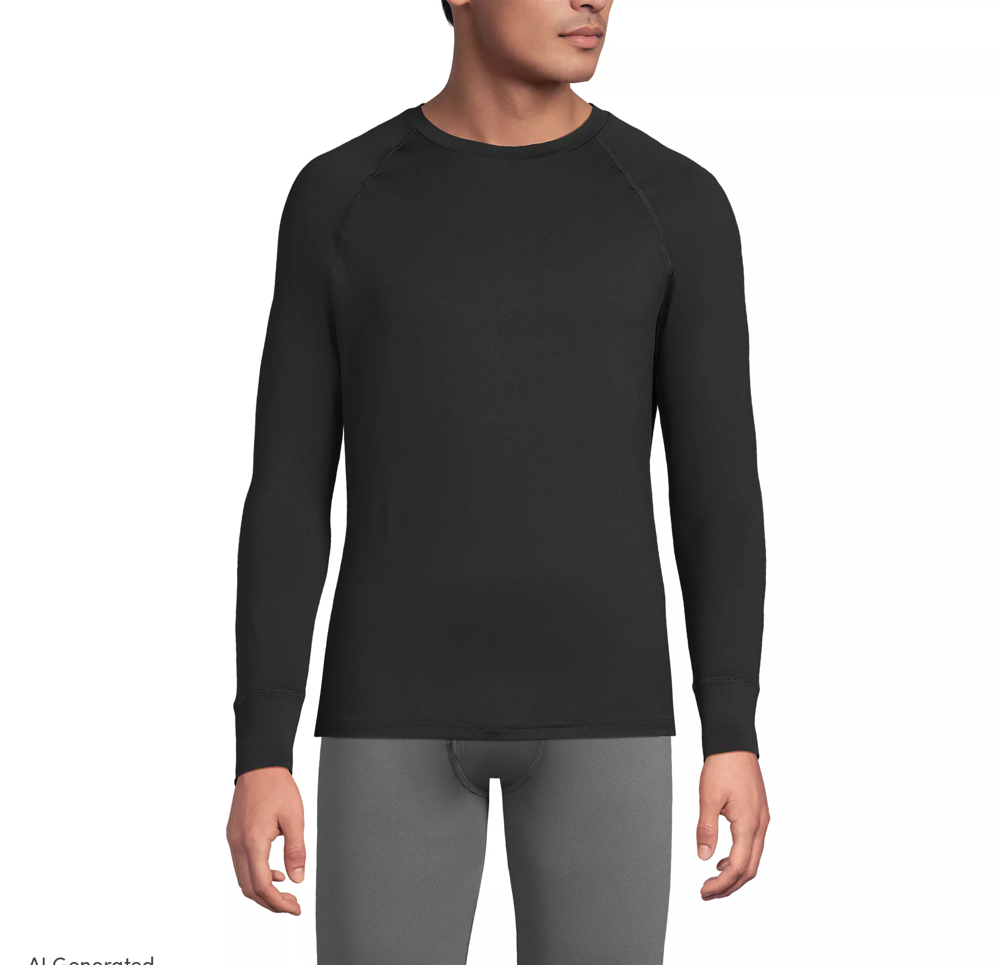 Men's Stretch Thermaskin Long Underwear Crew Base Layer