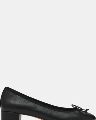 STEFFI BLACK LEATHER