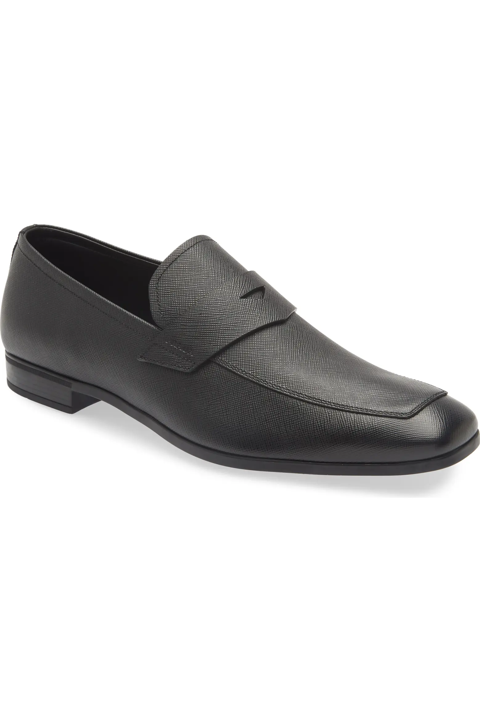 Prada Saffiano Leather Penny Loafer