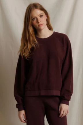 Ziggy Oversized Reverse Fleece Oversized Crew Neck Sweatshirt