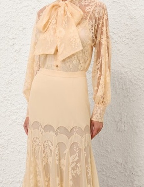 Valiant Lace Pussybow Blouse